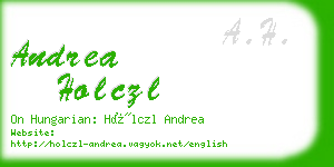 andrea holczl business card